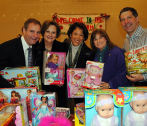 As a result of the community's generosity, a moving truck filled with hundreds of donated toys and other gifts was delivered to The Home for Little Wanderers' designated toy room in Dedham.