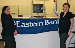 on the right, Tatyana Melnik, AVP Branch Manager of Eastern Bank in Brookline